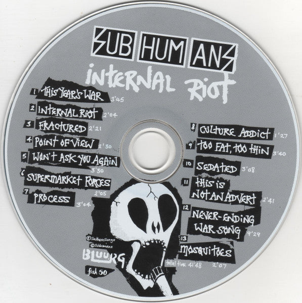 Subhumans : Internal Riot (CD, Album, Dig)