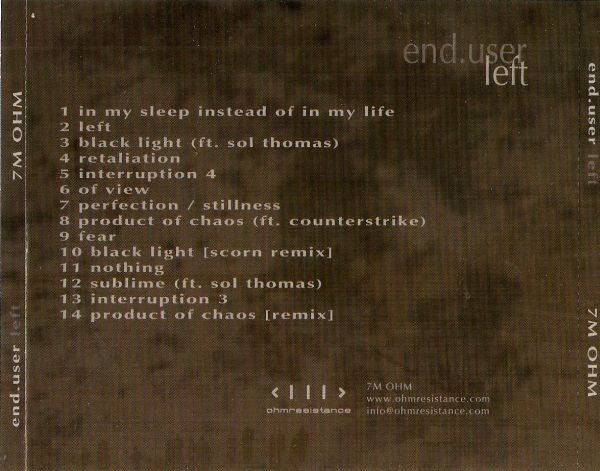 End.user* : Left (CD, Album)