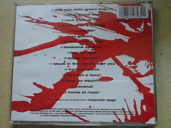 Various : Reservoir Dogs - Music From The Original Motion Picture Soundtrack (CD, Comp, RE, Uni)