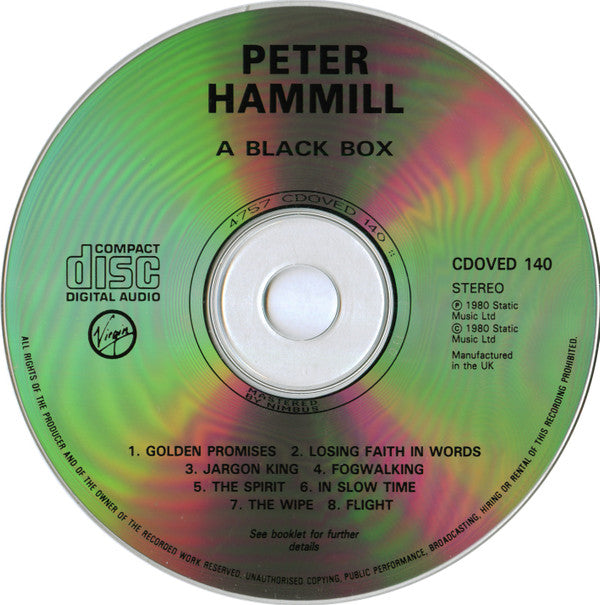 Peter Hammill : A Black Box (CD, Album, RE, Nim)