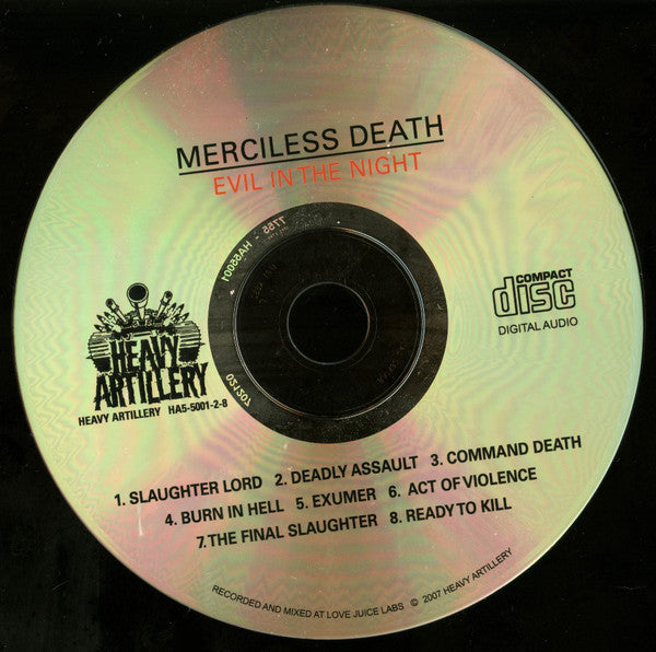 Merciless Death : Evil In The Night (CD, Album, RE)