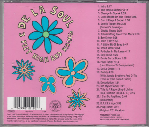 De La Soul : 3 Feet High And Rising (CD, Album, RE, RM + CD, Comp, Ltd, RM)