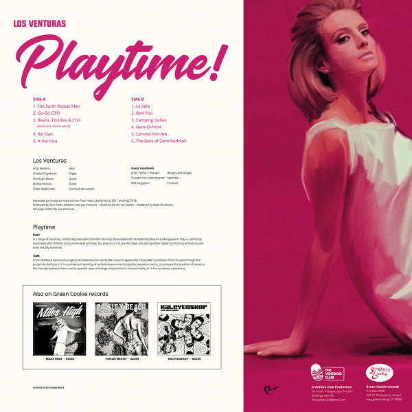 Los Venturas : Playtime! (LP, Album, Ltd, Whi)