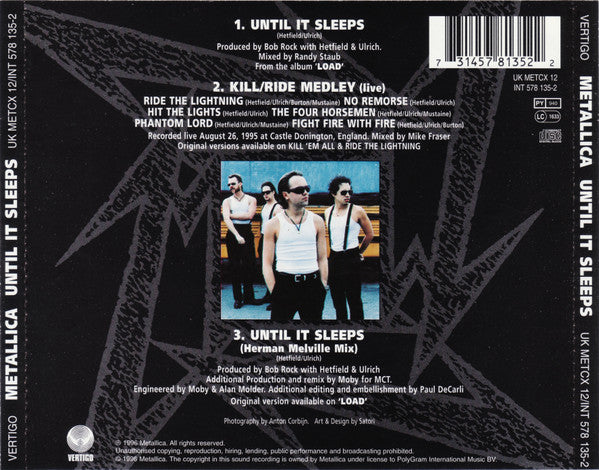 Metallica : Until It Sleeps (CD, Single, CD2)
