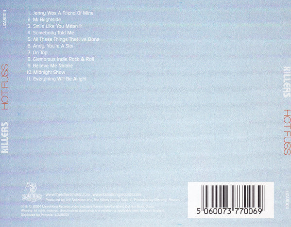 The Killers : Hot Fuss (CD, Album)