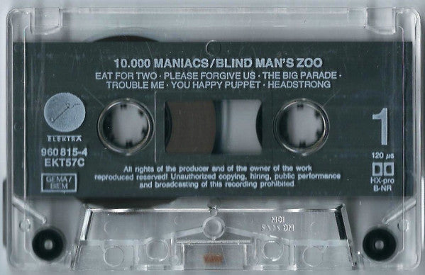 10,000 Maniacs : Blind Man's Zoo (Cass, Album)