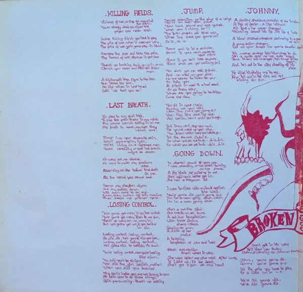 Broken Bones : Losing Control (LP, Album, Gat)