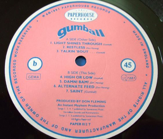 Gumball (2) : Light Shines Through (12", EP)