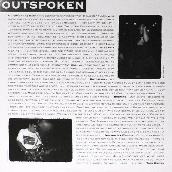 Outspoken : A Light In The Dark (LP, Album)