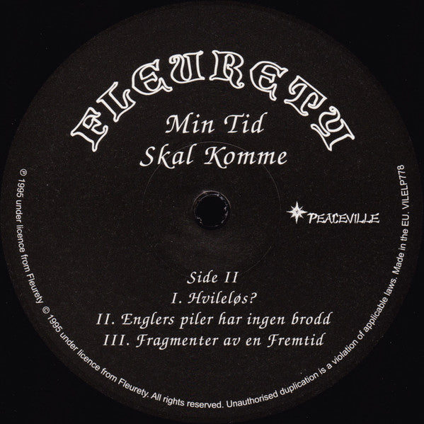 Fleurety : Min Tid Skal Komme (LP, Album, RE, RM)