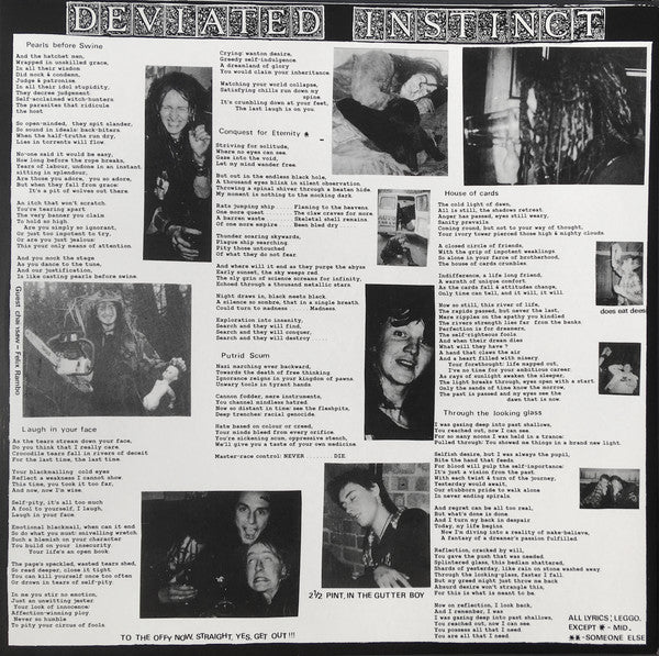 Deviated Instinct : Rock 'N' Roll Conformity (LP, Album, RE, 180)