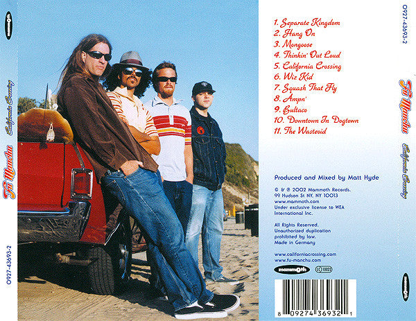 Fu Manchu : California Crossing (CD, Album)