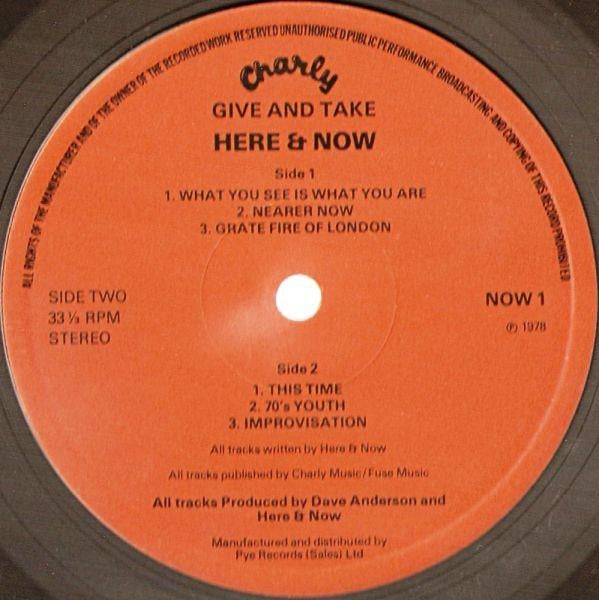 Here & Now (3) : Give And Take (LP, Album)