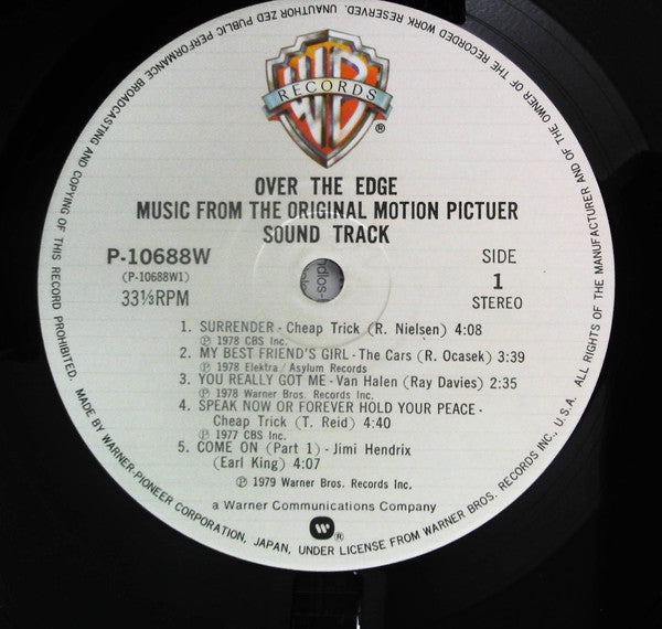 Various : Over The Edge (Original Sound Track) (LP, Comp)