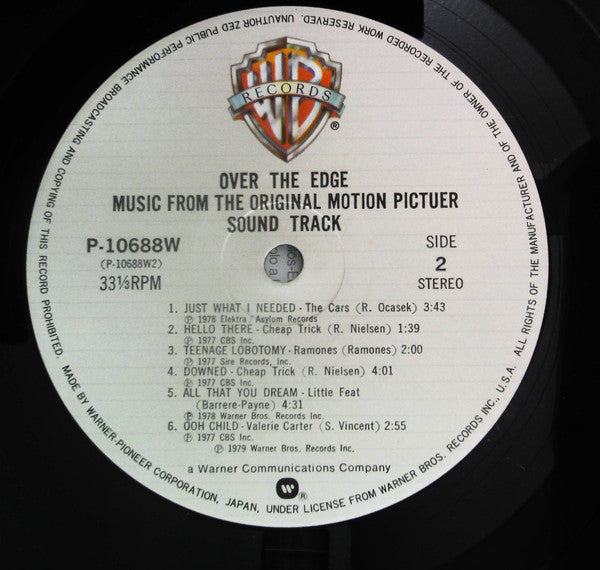 Various : Over The Edge (Original Sound Track) (LP, Comp)