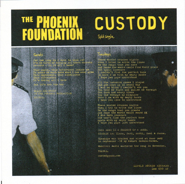 Custody / The Phoenix Foundation (2) : Split Single (7", Single, Ltd, Num)