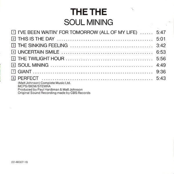 The The : Soul Mining (CD, Album, RE)