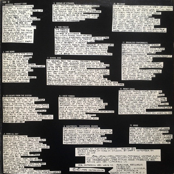 Depression (2) : Depression (LP, Album)