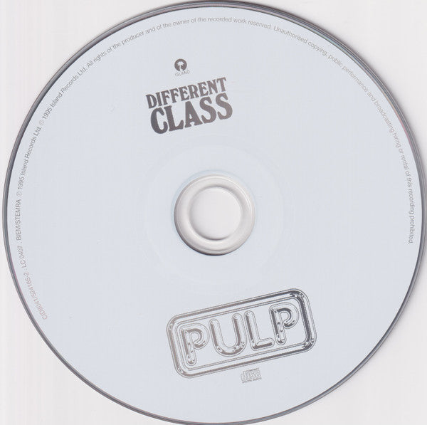 Pulp : Different Class (CD, Album, RE, Son)