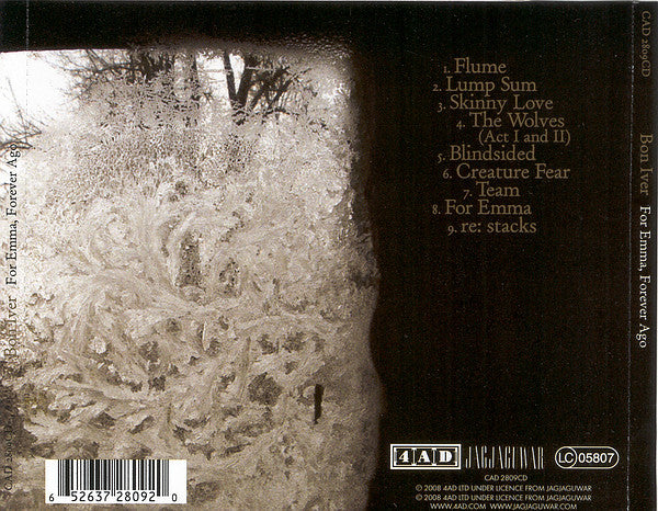 Bon Iver : For Emma, Forever Ago (CD, Album)