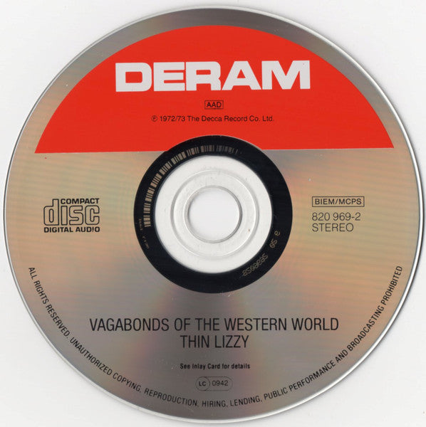 Thin Lizzy : Vagabonds Of The Western World (CD, Album, RE, RM)