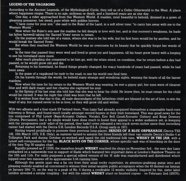 Thin Lizzy : Vagabonds Of The Western World (CD, Album, RE, RM)