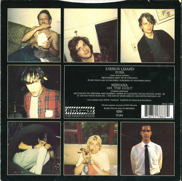 The Jesus Lizard / Nirvana : Puss / Oh, The Guilt (7", Blu)
