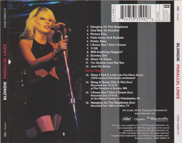 Blondie : Parallel Lines (CD, Album, RE, RM)
