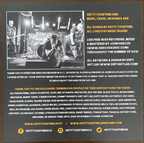 Get It Together : Live Free (LP)