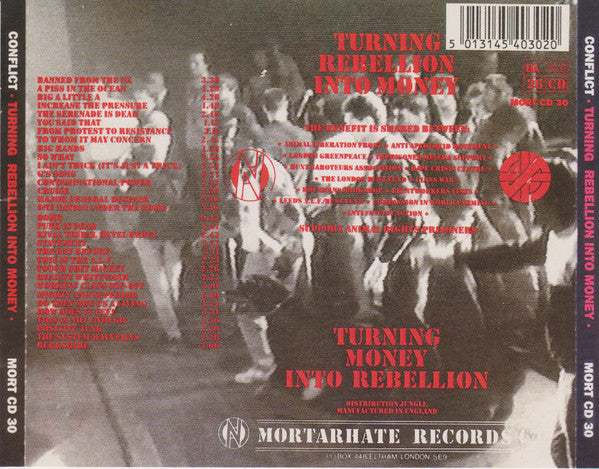 Conflict (2) : Turning Rebellion Into Money (CD, Album, RE, PDO)