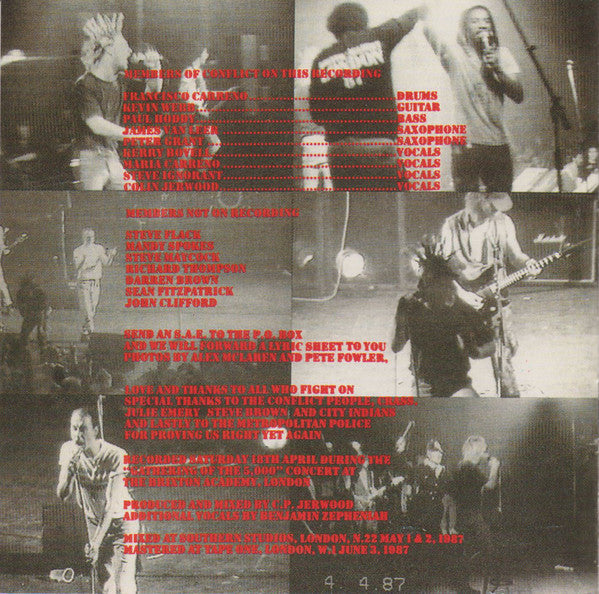 Conflict (2) : Turning Rebellion Into Money (CD, Album, RE, PDO)