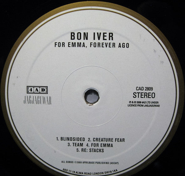 Bon Iver : For Emma, Forever Ago (LP, Album)