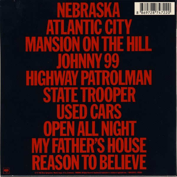 Bruce Springsteen : Nebraska (CD, Album, Ltd, RE, RM, Pap)