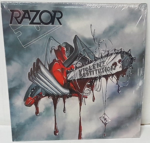 Razor (2) : Violent Restitution (LP, Album, Ltd, RE, Sil)