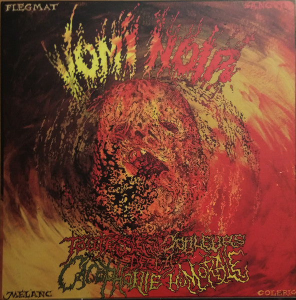 Sneezing Pus / Vomi Noir : Putrid Necrotomy / Toutes Les Couleurs De La Cacophonie Humorale (7", EP, Ltd, Ran)