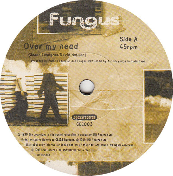 Fungus : Over My Head (7", Single, Ltd, Num)