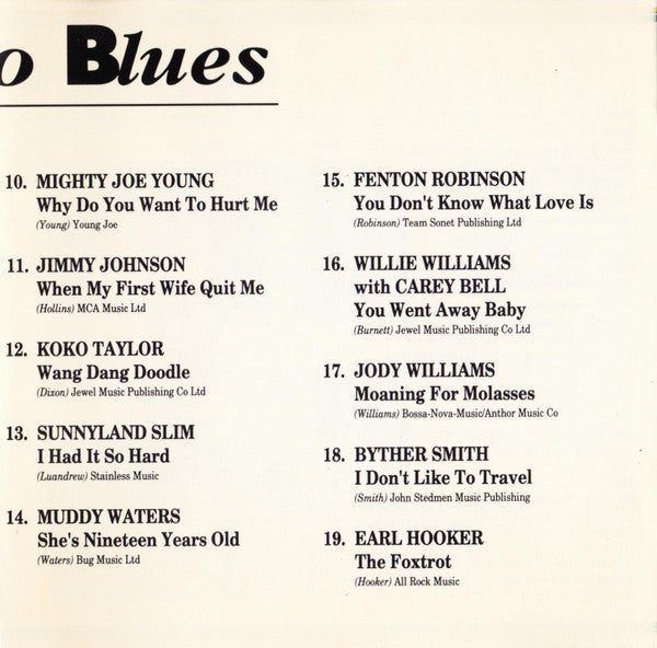 Various : Chicago Blues (CD, Comp)