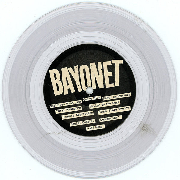 Bayonet (4) : Total Massacre (7", Cle)