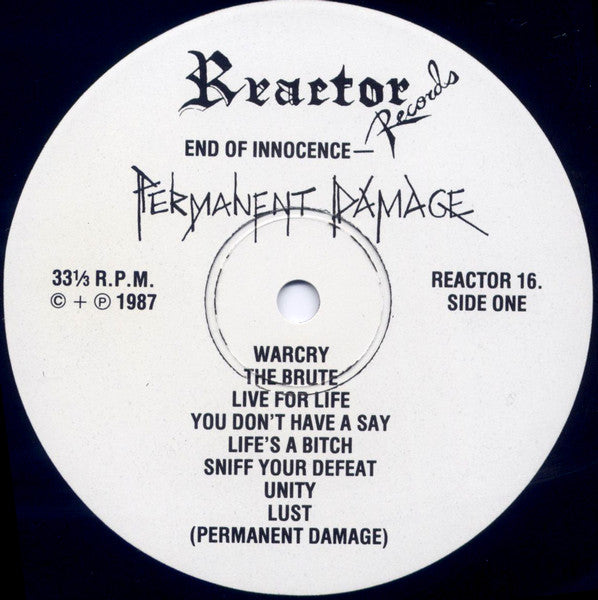 Permanent Damage : End Of Innocence (LP, Album)