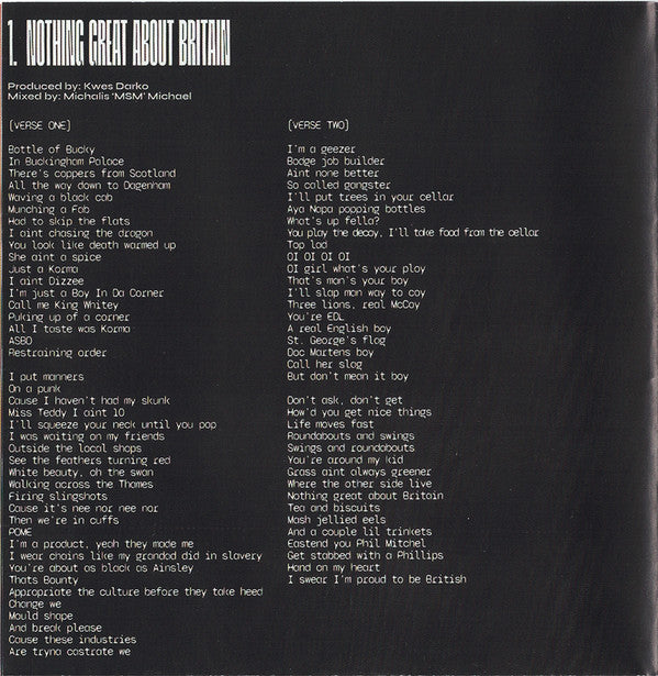 slowthai : Nothing Great About Britain (CD, Album)