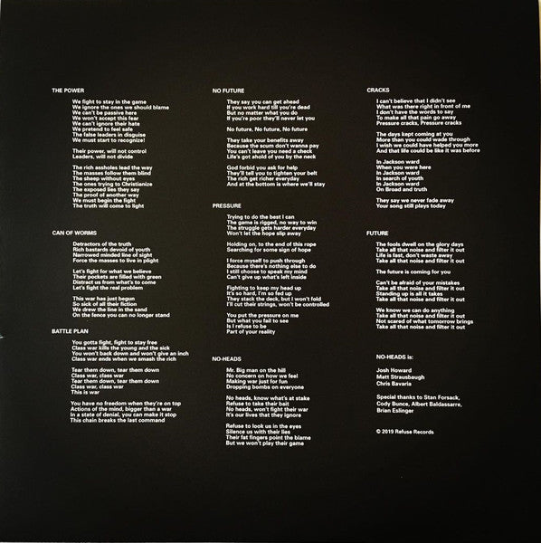 NO-HEADS : Pressure Cracks (12")