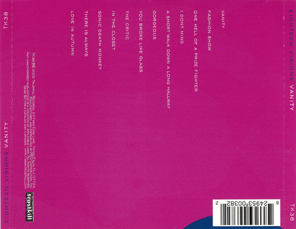 Eighteen Visions : Vanity (CD, Album)