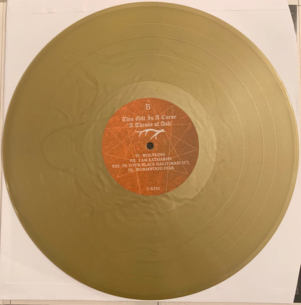 This Gift Is A Curse : A Throne Of Ash (LP, Album, Ltd, Gol)