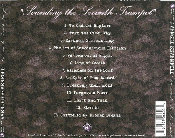Avenged Sevenfold : Sounding The Seventh Trumpet (CD, Album, RE)