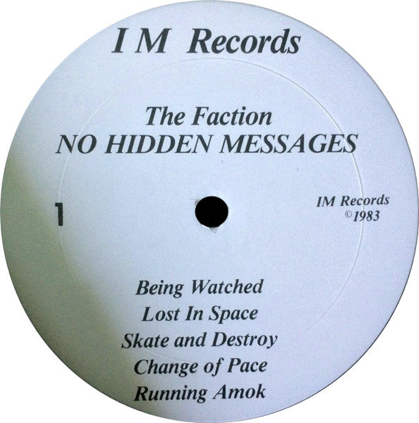 The Faction (2) : No Hidden Messages (LP, Album)