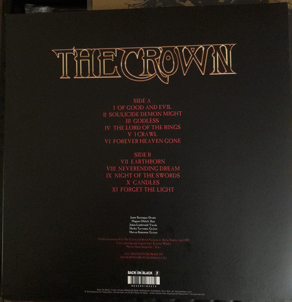 The Crown : The Burning (LP, Album, RE)
