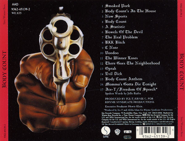 Body Count (2) : Body Count (CD, Album, RE, RP)