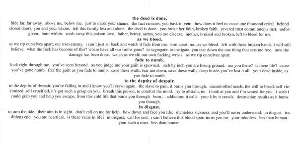 Despair.* : As We Bleed (CD, EP)
