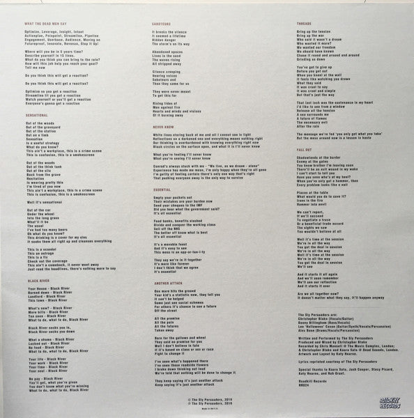 The Sly Persuaders : Saboteurs (LP, Ltd, Ran)
