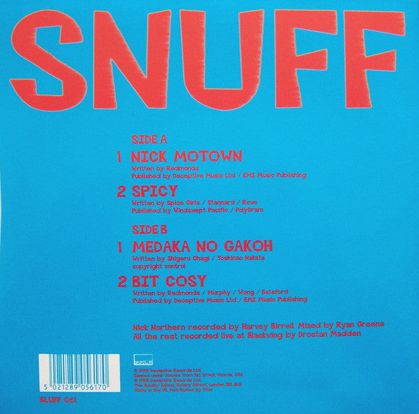 Snuff (3) : Nick Motown E.P (7", EP)